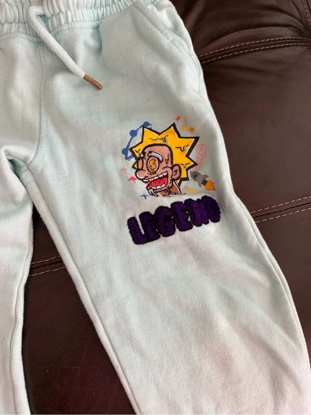 Kids Light Mint Graphic Hoodie & Jogger Set - LEGEND